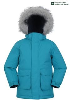 Mountain Warehouse Green Ground Kids Ranger Plain Water Resistant Jacket (AT3690) | $82