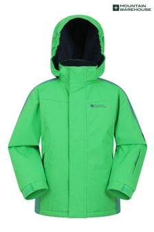 Mountain Warehouse Green Kids Raptor Fleece Lined Snow Jacket (AT3762) | ₪ 241