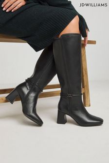 JD Williams Black Shoe Boot Mid Calf Casual Footwear Next Malta
