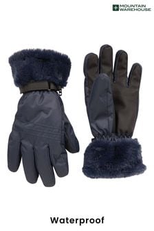 Mountain Warehouse Blue Womens Parallax Waterproof Ski Gloves (AT4134) | SGD 62