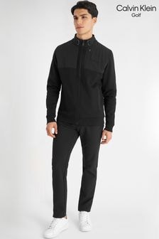 Calvin Klein Golf Hyper Tech Full Zip Black Sweatshirt (AT5217) | $154