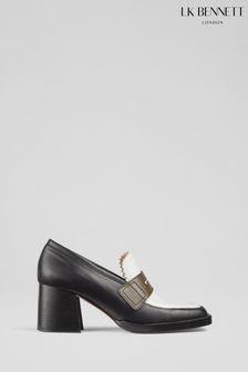 LK Bennett Natural Joss Multi Chunky Heel Welt Loafers (AT6333) | $797