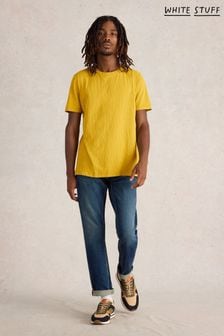 White Stuff Yellow Abersoch Short Sleeve 100% Cotton T-Shirt (AT7416) | $43