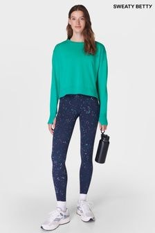 Sweaty Betty Light Blue Power Workout Leggings (AT8197) | $151