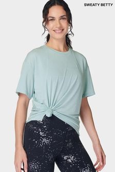 Sweaty Betty Blue Soft Flow Studio T-Shirt (AT8443) | $94