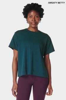 Sweaty Betty Green Breathe Easy Circuit T-Shirt (AT8519) | $86