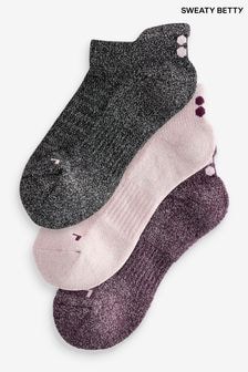 Sweaty Betty Purple Workout Lurex Socks 3 Pack (AT8806) | $34