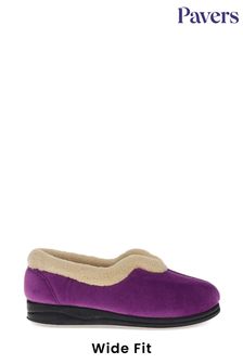 Purple moccasin slippers online