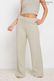 PixieGirl Petite Natural Chenille Wide Leg Pants (AT9924) | $58