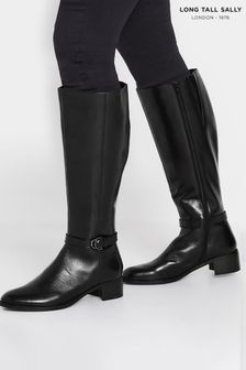 Long tall black boots on sale