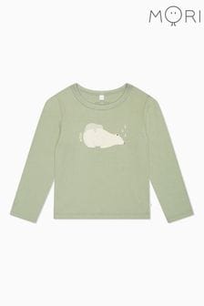 MORI Green Organic Cotton Polar Bear Long Sleeve Christmas Top (AU0193) | €30 - €33