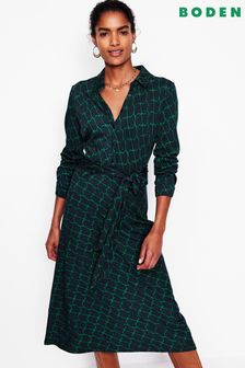 Women s Green Shirt Dress Dresses Next Ireland