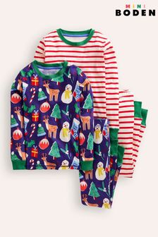 Boden Snug Twin Pack Christmas Pyjamas (AU1308) | €58 - €65