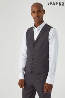 Skopes Grey Norris Check Single Breasted Suit Waistcoat (AU2288) | $87