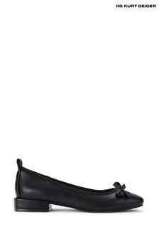 Kurt geiger flat black shoes 2025