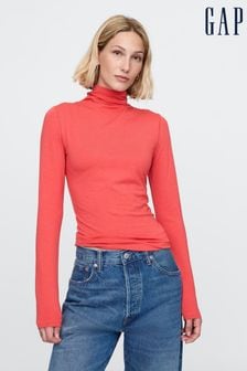 Gap Red Featherweight Turtle Neck Long Sleeve Top (AU3198) | kr380