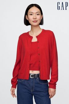 Red cardigan next clearance