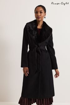 Phase Eight Black Anouk Event Coat (AU3963) | €443