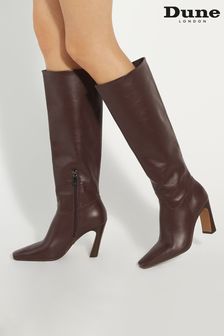 Dune long brown boots hotsell