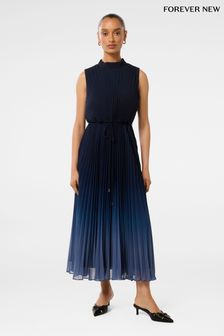 Petite midi pleated dress shop