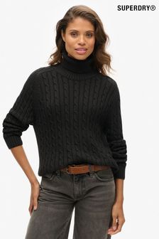 Superdry black jumper on sale