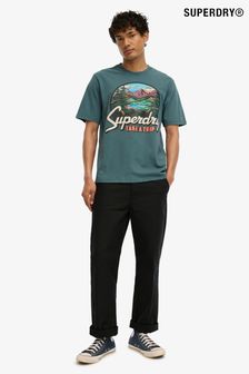 Superdry Travel Postcard Graphic T-shirt (AU6134) | kr630