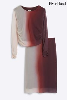 River Island Girls Ombre Mesh Top And Skirt Set (AU6375) | ‏183 ر.س‏