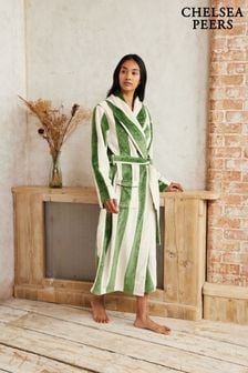 Chelsea Peers Green Fleece Stripe Dressing Gown (AU6450) | $111