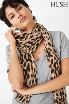 Hush Cashmere Leopard Scarf (AU6991) | ‏800 ‏₪