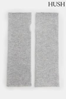 Hush Grey Cashmere Fingerless Gloves (AU7118) | $69