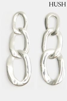 Hush Silver Tone Cameron Chain Link Earrings (AU7177) | TRY 1.663