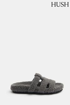 Hush Grey Kara Shearling Slides (AU7203) | €140