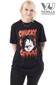 Vanilla Underground Unisex Adults Chucky Licensed Halloween T-shirt (AU7661) | NT$980