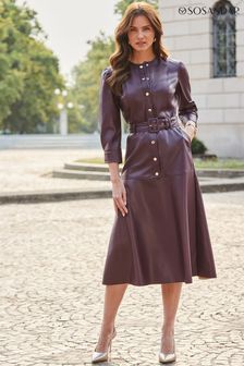 Women s Curve Faux Leather Dresses Next Luxembourg