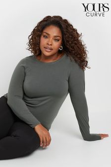 Yours Curve Grey Thermal Heat Long Sleeve Top (AU9335) | €31