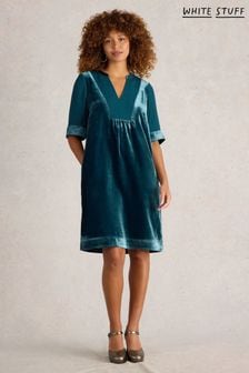 Women s Knee Length 3 4 Sleeve Velvet Dresses Next Luxembourg
