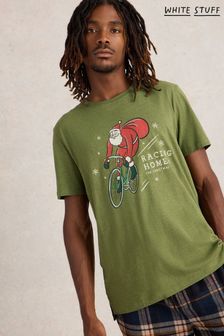 White Stuff Green Racing Home Graphic T-Shirt (AV0948) | $48