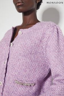 Monsoon Jaz Jewel Woven Knit Cardigan (AV1031) | €103