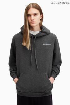 AllSaints Grey Underground Oth 100% Cotton Hoodies (AV1331) | 822 SAR