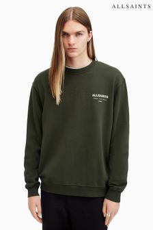 AllSaints Green Underground Crew Neck 100% Cotton Jumper (AV1364) | $170