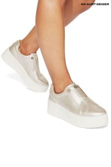 KG Kurt Geiger Gold Platform Trainers Next Luxembourg