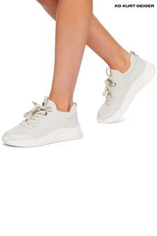 كريم - Kg Kurt Geiger Layla Knit Lace Up Black Trainers (AV2489) | ‏567 ر.س‏