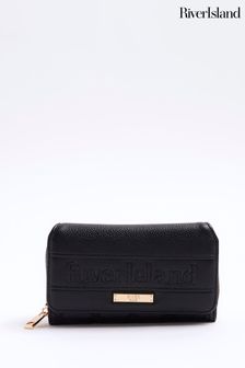 River island black kettle bag top