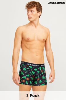 JACK & JONES Black Christmas Boxers 3 Pack (AV3676) | 1,430 UAH