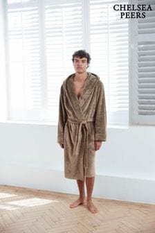 Chelsea Peers Brown Fleece Dressing Gown Dressing Gown (AV3712) | $103