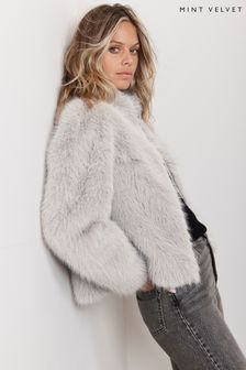 Faux fur jacket without sleeves shop