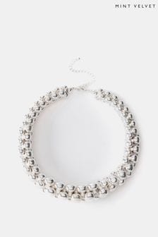 Mint Velvet Silver Tone Sphere Statement Necklace (AV3919) | 2,343 UAH