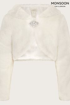 Monsoon Long Sleeve Faux Fur Shrug (AV5657) | €47 - €52