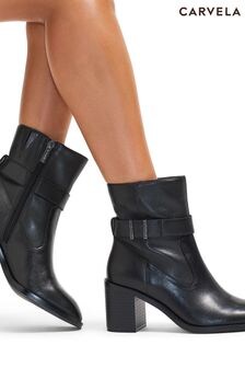 Carvela Stirling Ankle Black Boots (AV5745) | $307