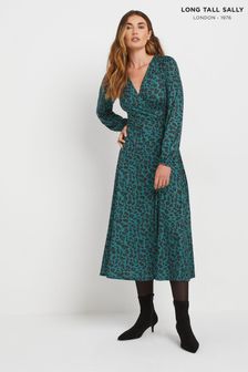 Wrap dresses for tall ladies deals